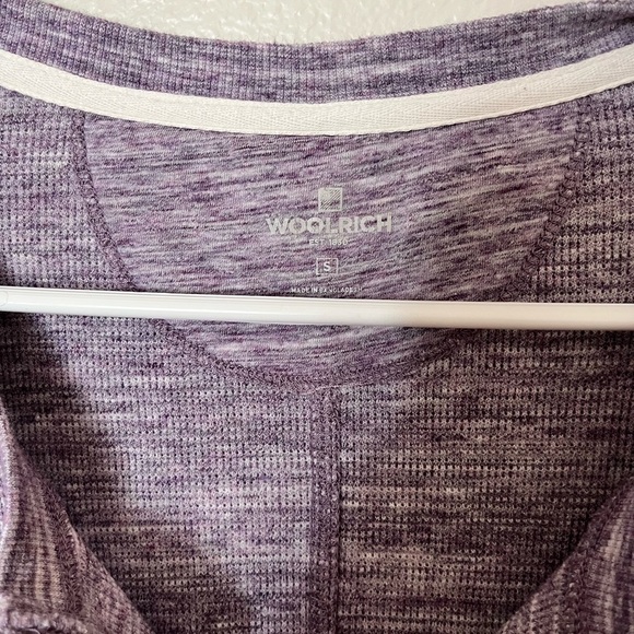 Woolrich Heathered Purple Long Sleeve Tee - Picture 3 of 4